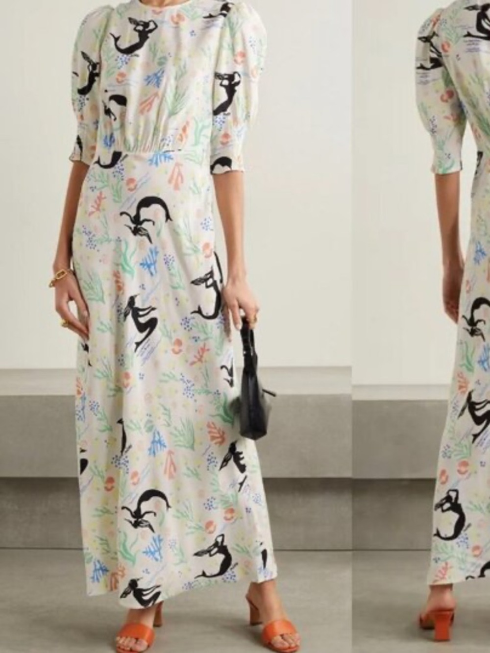 RIXO Lucile Sea Life Dress